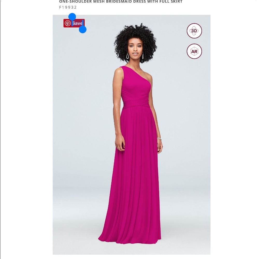 David’s Bridal Bridesmaid Dress Begonia